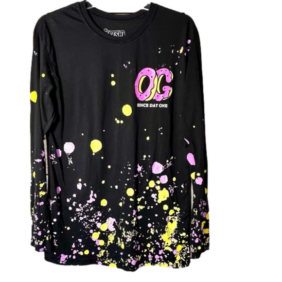 Fresh Laundry “OG” long sleeved t-shirt w/colorful graphics EUC Women’s LG | e8 - Picture 1 of 4